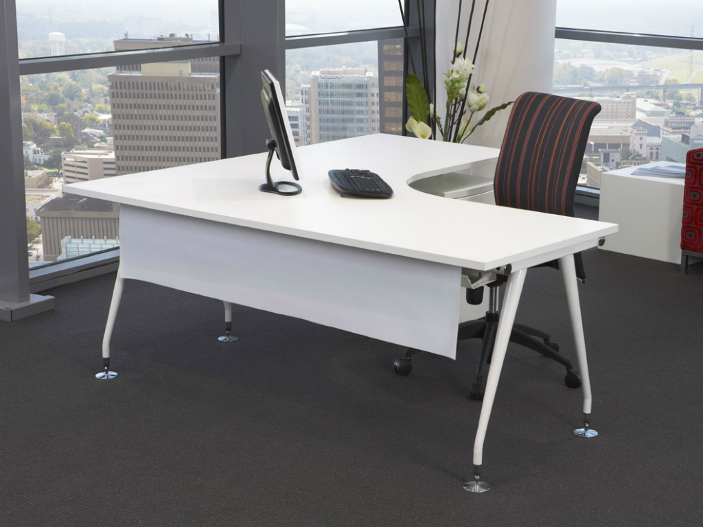 Thiết kế nội thất văn phòng với chiếc bàn làm việc đẹp hiện đại